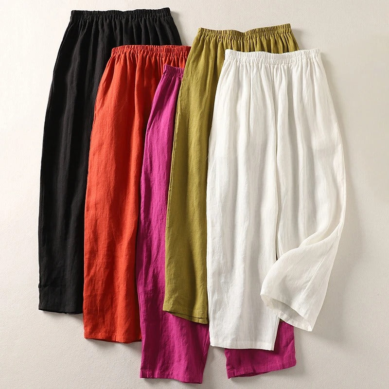 ALISA COMFORTABLE LINEN PANTS