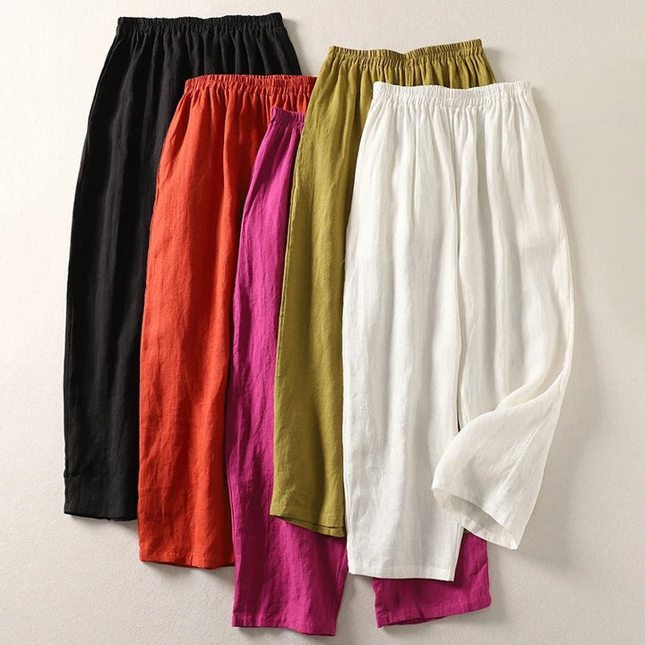 ALISA COMFORTABLE LINEN PANTS