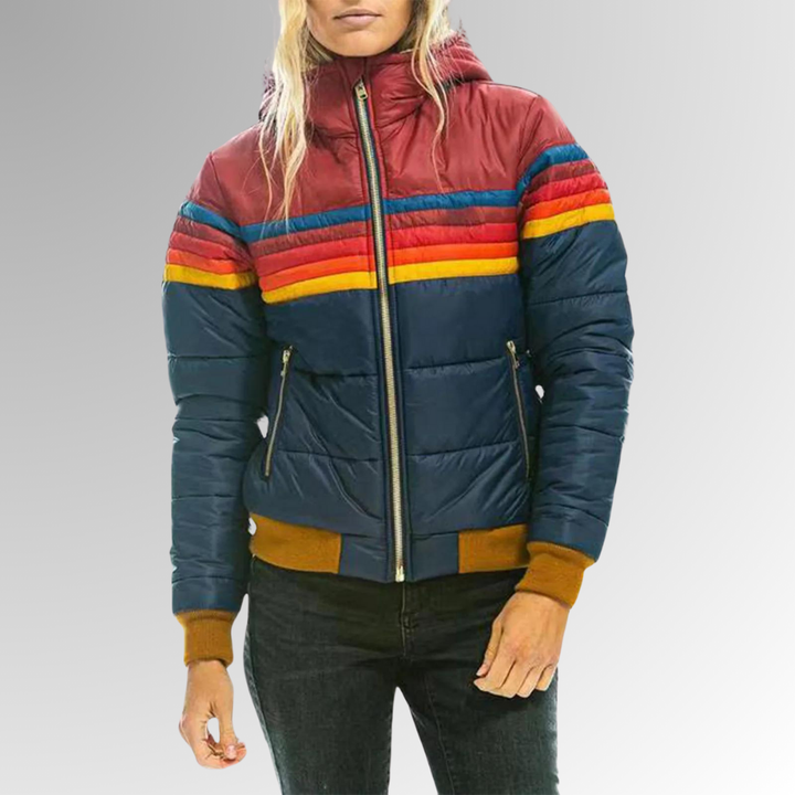 Dina Rainbow Puffer Jacket