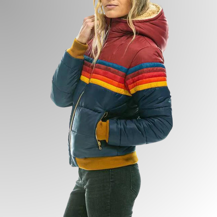 Dina Rainbow Puffer Jacket