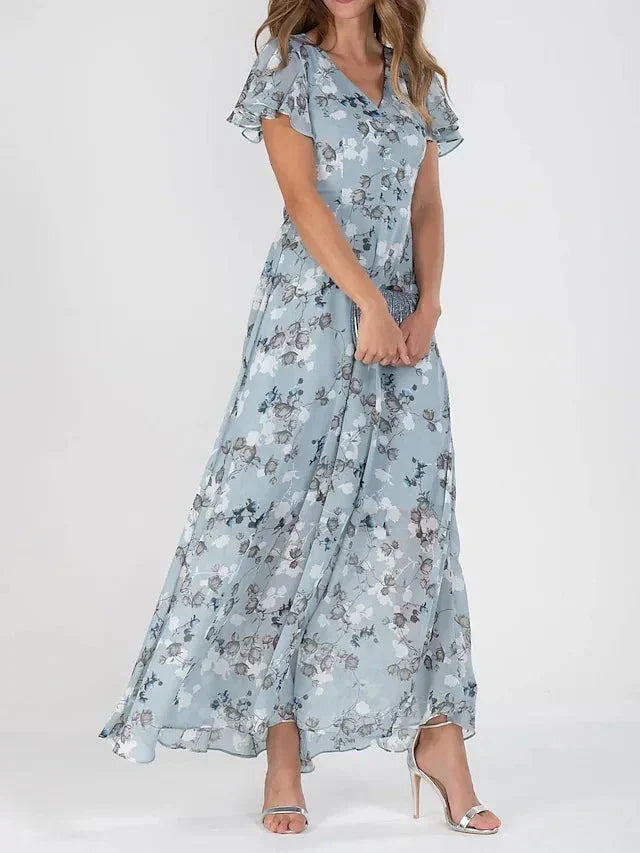 ALTHEA | SHORT-SLEEVED FLORAL DRESS