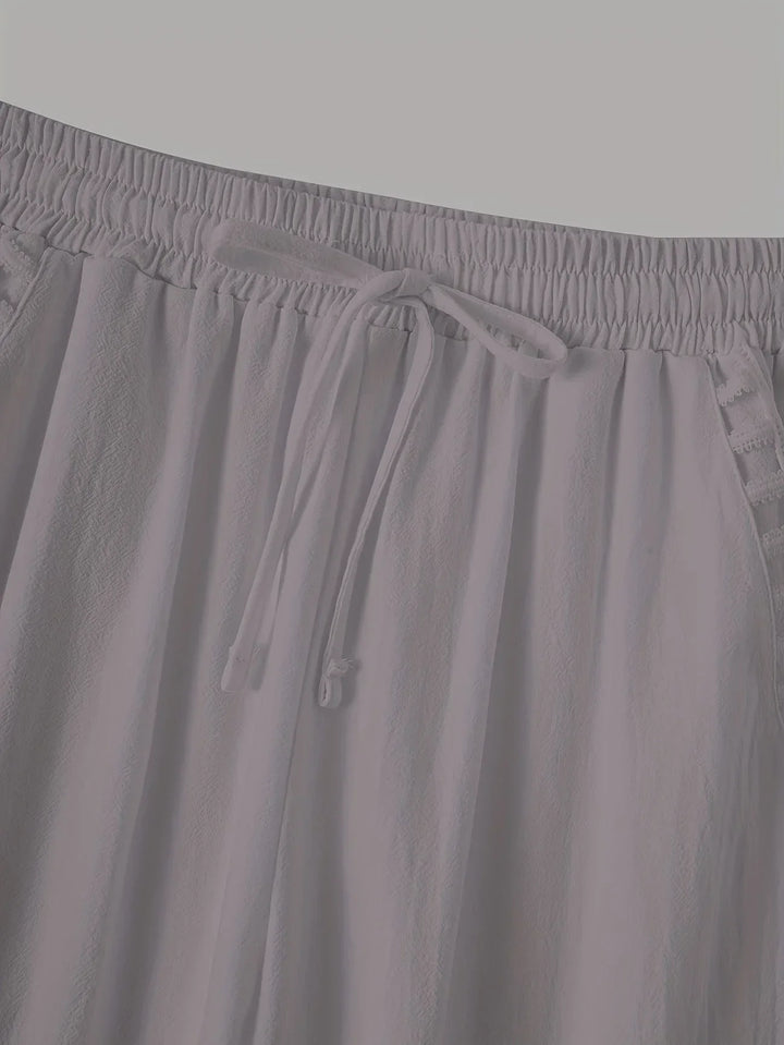 Tracey Contrast Trim Cropped Pants