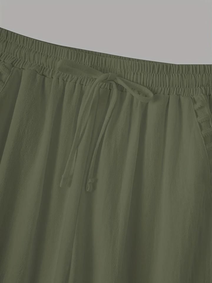 Tracey Contrast Trim Cropped Pants