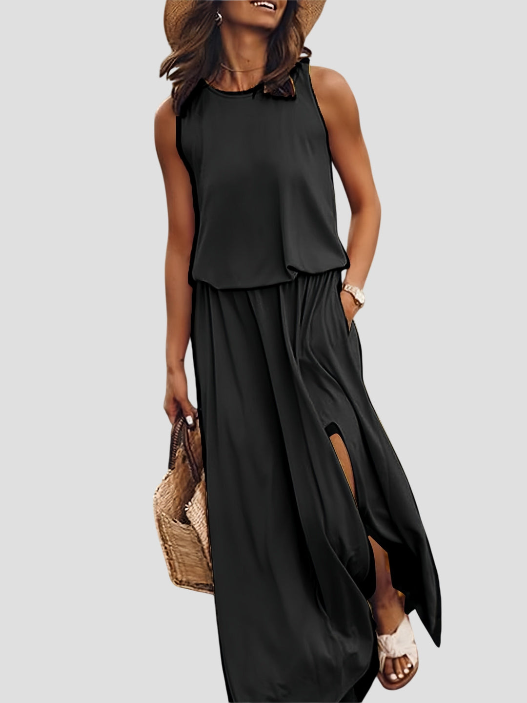 MINERVA Chic Sleeveless Maxi dress