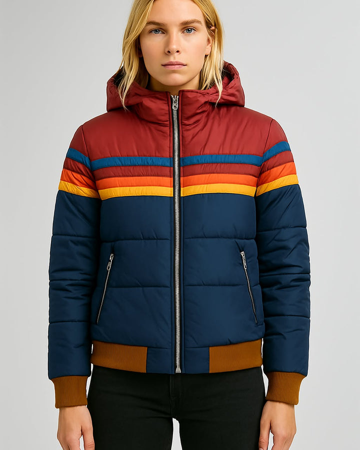 Dina Rainbow Puffer Jacket
