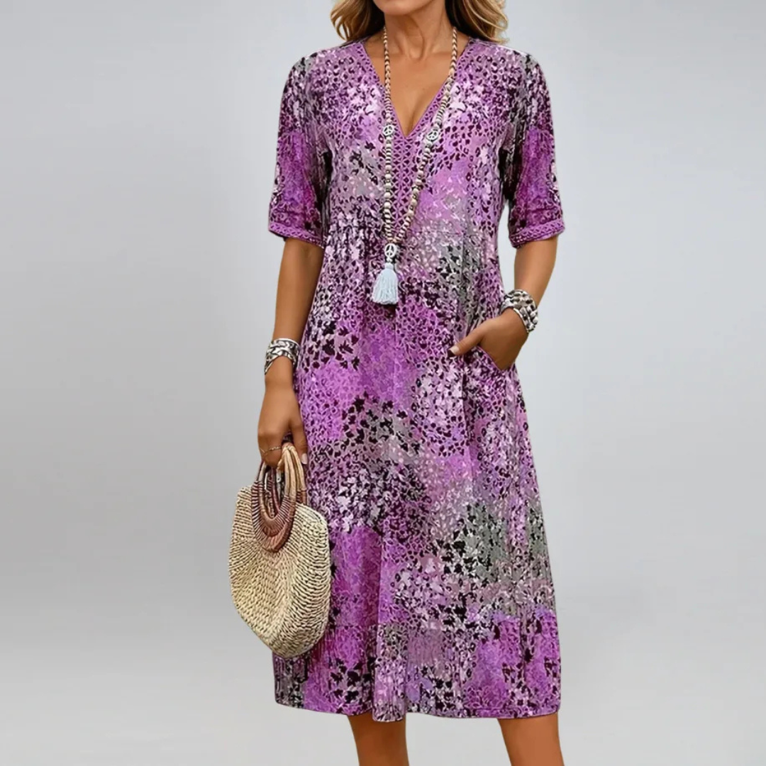 Barber Vibrant Mid Length Dress