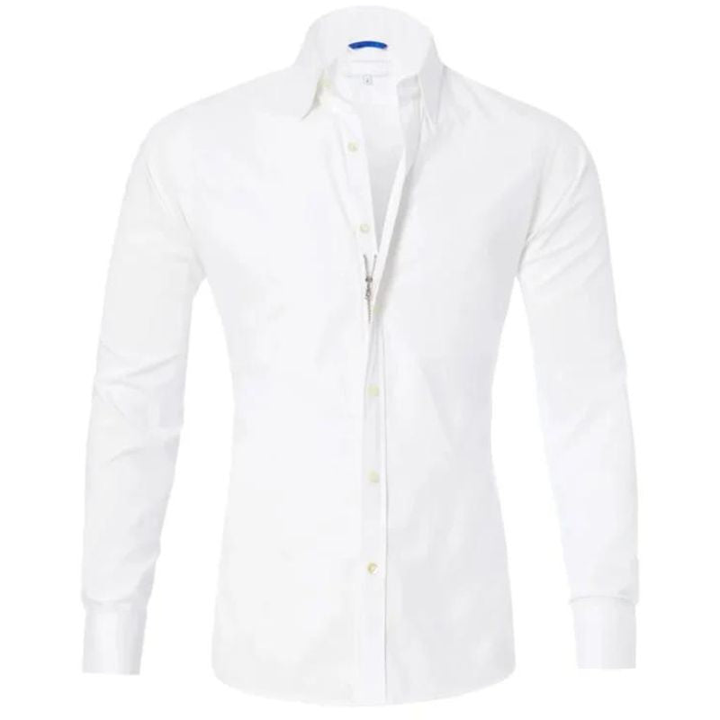 Leo Crease-resistant Zip-up Shirt