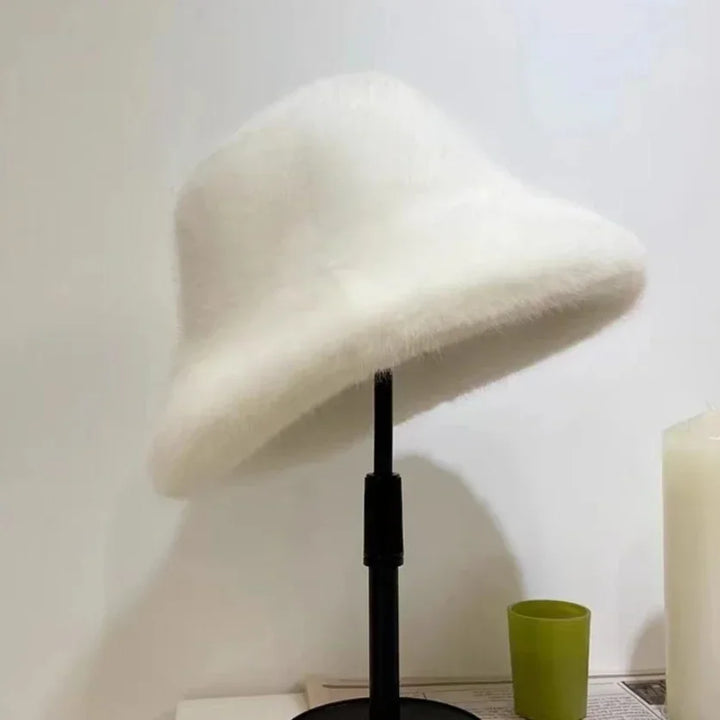 Blush Cloud Faux Fur Hat