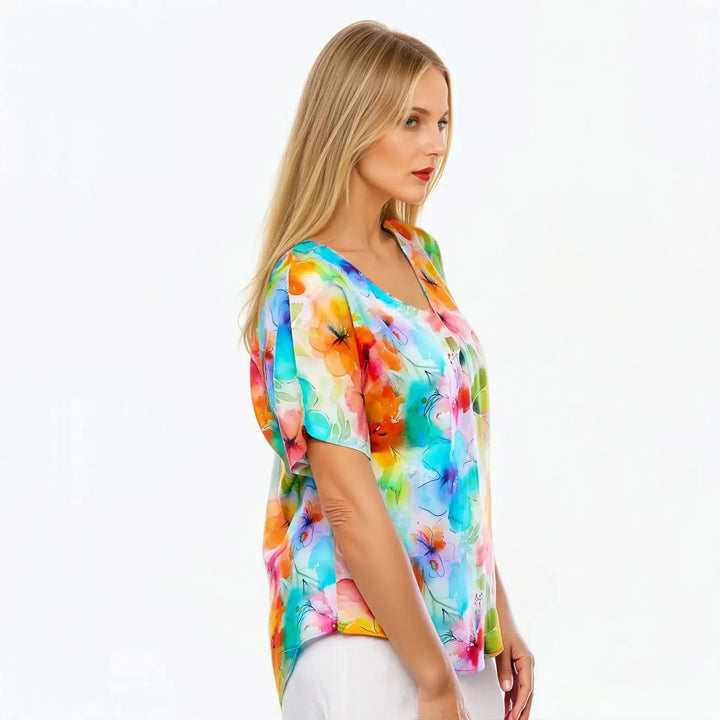 V-Neck T-Shirt (Blushing)