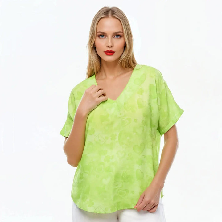 V-Neck T-Shirt (Love Lime)