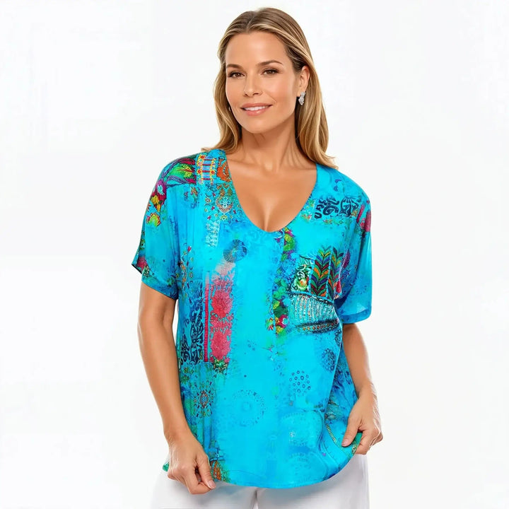 V-Neck T-Shirt (Paradise)