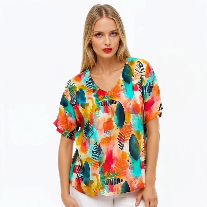 V-Neck T-Shirt (Tropicana)