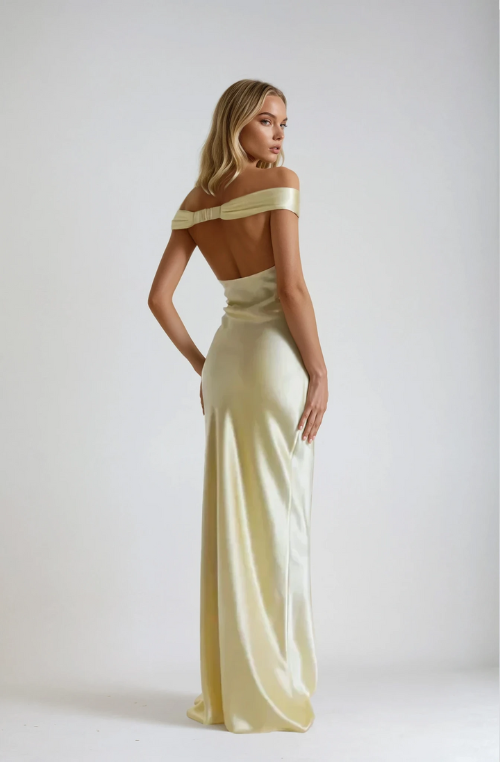 Women’s Yellow Dress Maxi | Evening