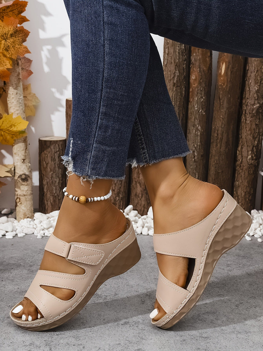 Rowella Stylish Wedge Sandal With Strap