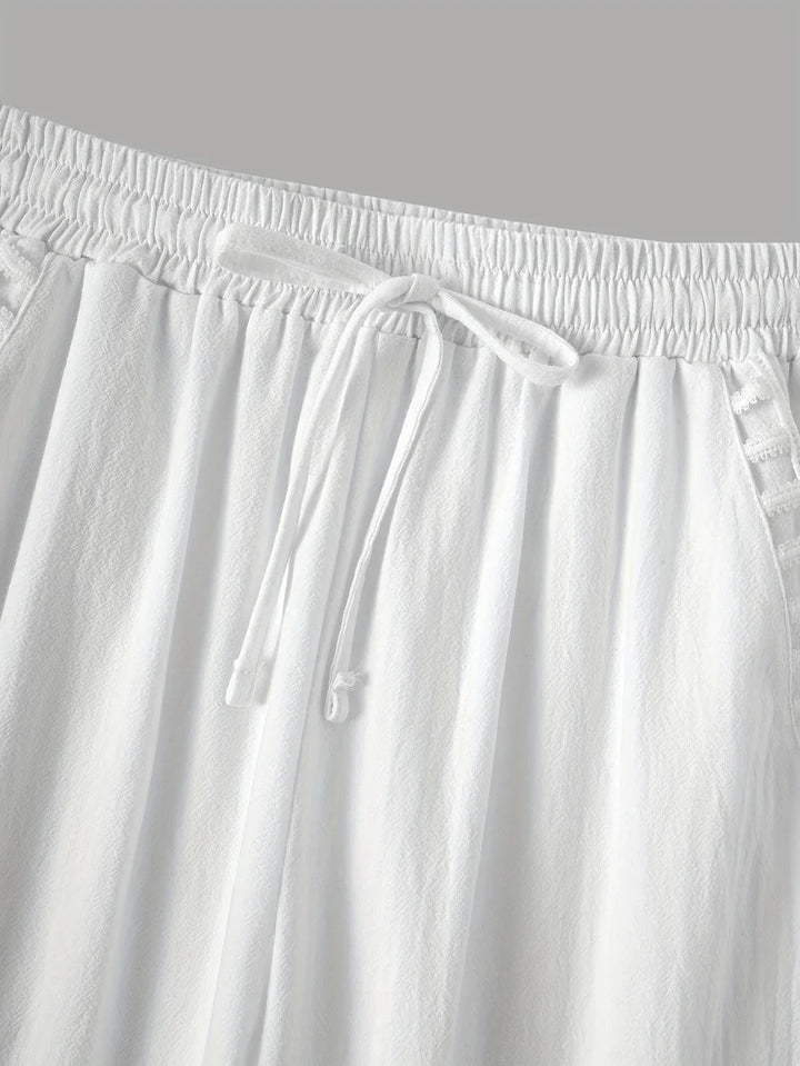 Tracey Contrast Trim Cropped Pants