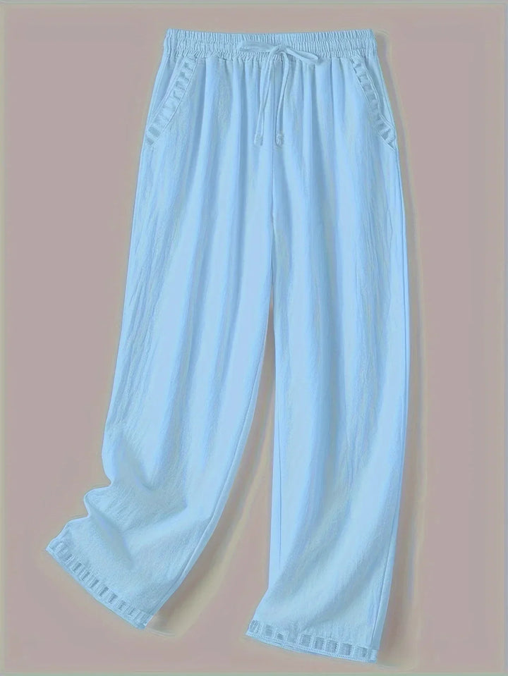 Tracey Contrast Trim Cropped Pants