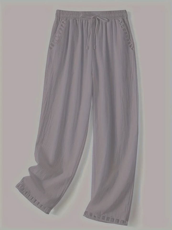 Tracey Contrast Trim Cropped Pants