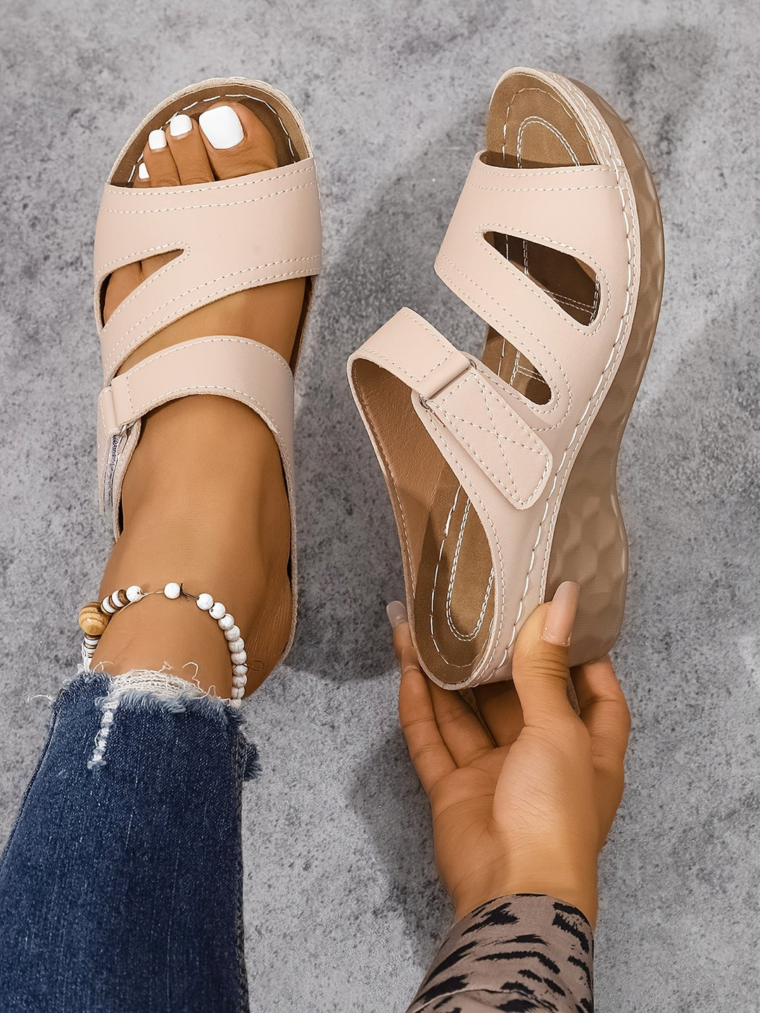 Rowella Stylish Wedge Sandal With Strap