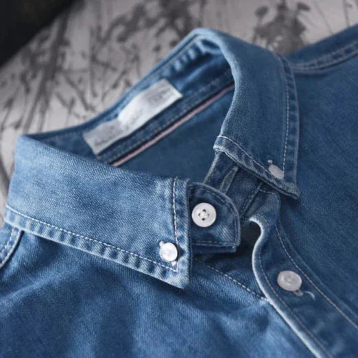 Men's Premium Denim Button Up