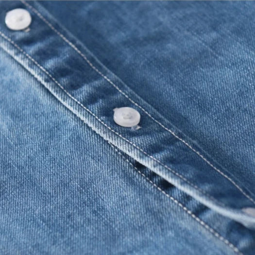 Men's Premium Denim Button Up