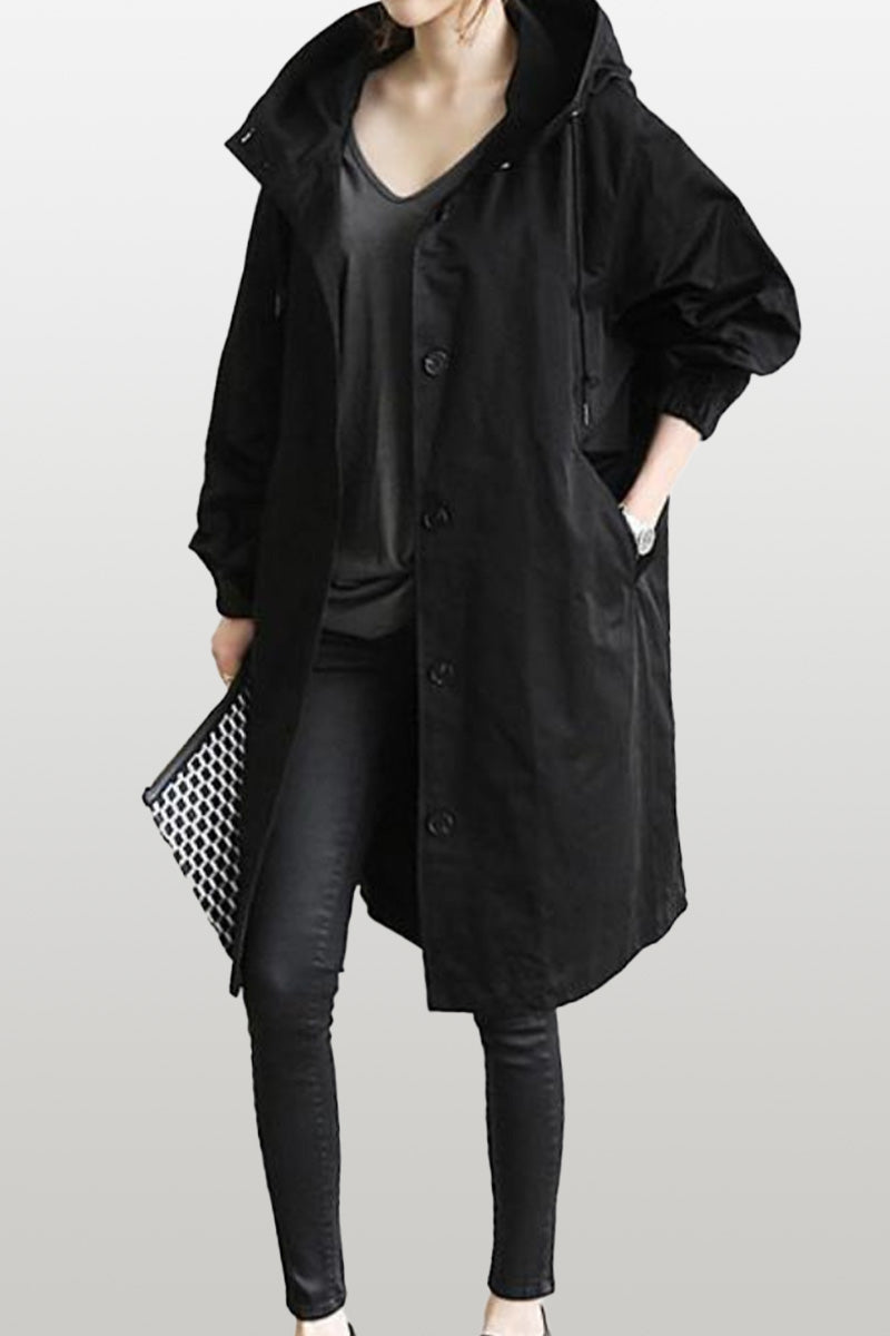 Leanne Water-Resistant Oversized Hooded Jacket