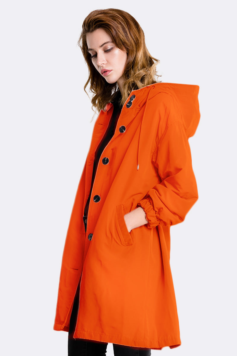 Leanne Water-Resistant Oversized Hooded Jacket